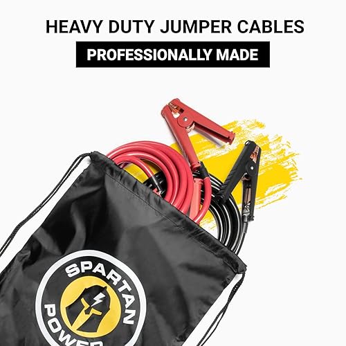 Miniatura 3 de Spartan Power - Juego de cables para pasar corriente de calibre 0 para uso pesado, 10 AWG, hecho en los Estados Unidos