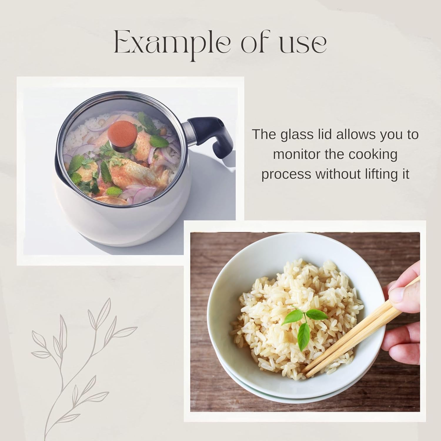 Small instant pot "ToMay dolce" Stylish White 6.3in (16cm) 3.2 qt for 1-2 cup mini cute rice & ramen cooker portable self cooking pot