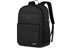 Stylish and Durable Black Bookbag for Students and Professionals