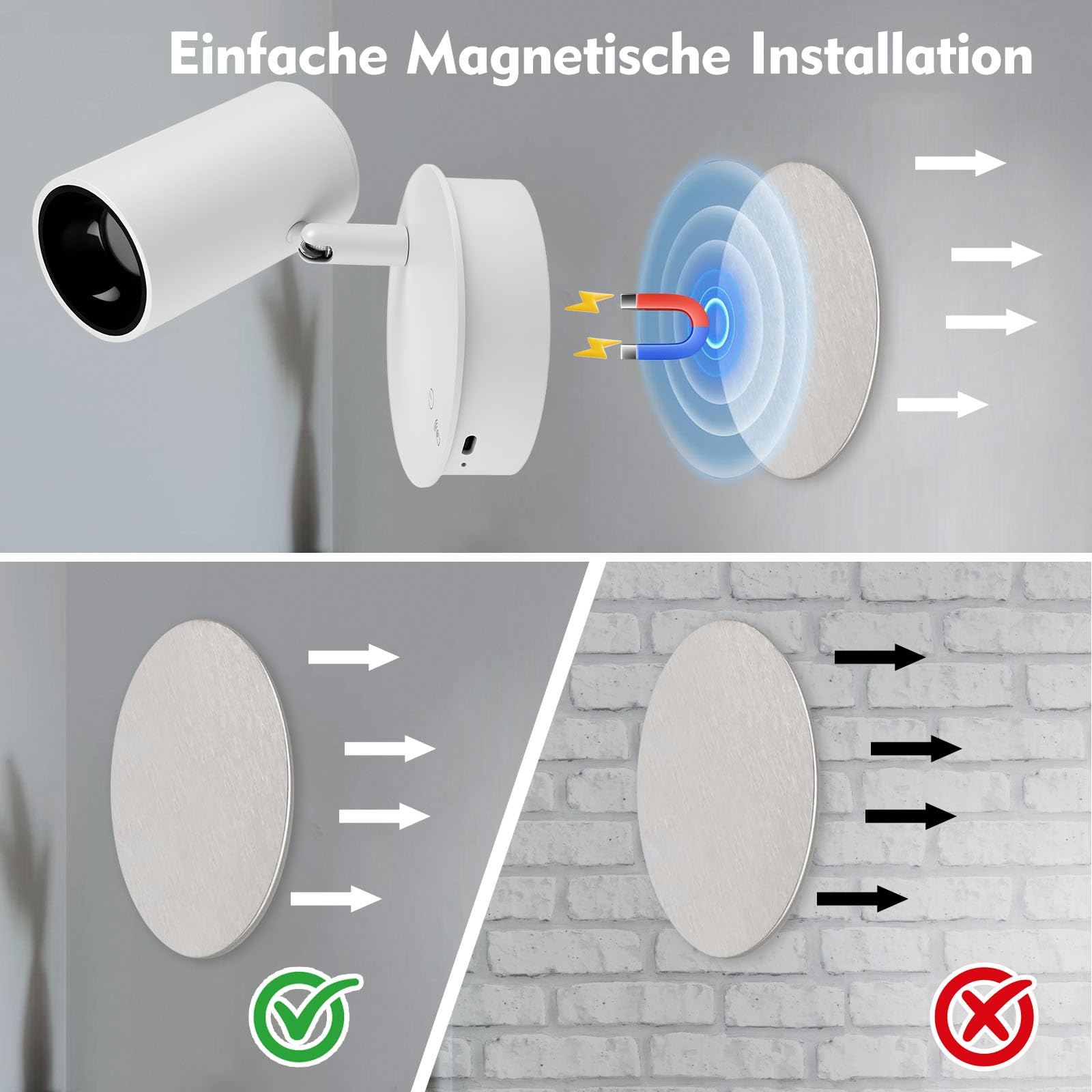 SMY Lighting Spot LED Sans Fil Rechargeable 10000mAh, avec 3 Températures de Couleur, Fonction Minuterie, Commande Tactile et Télécommande, pour d'Art, Plante Interieur, Chambre, Salon