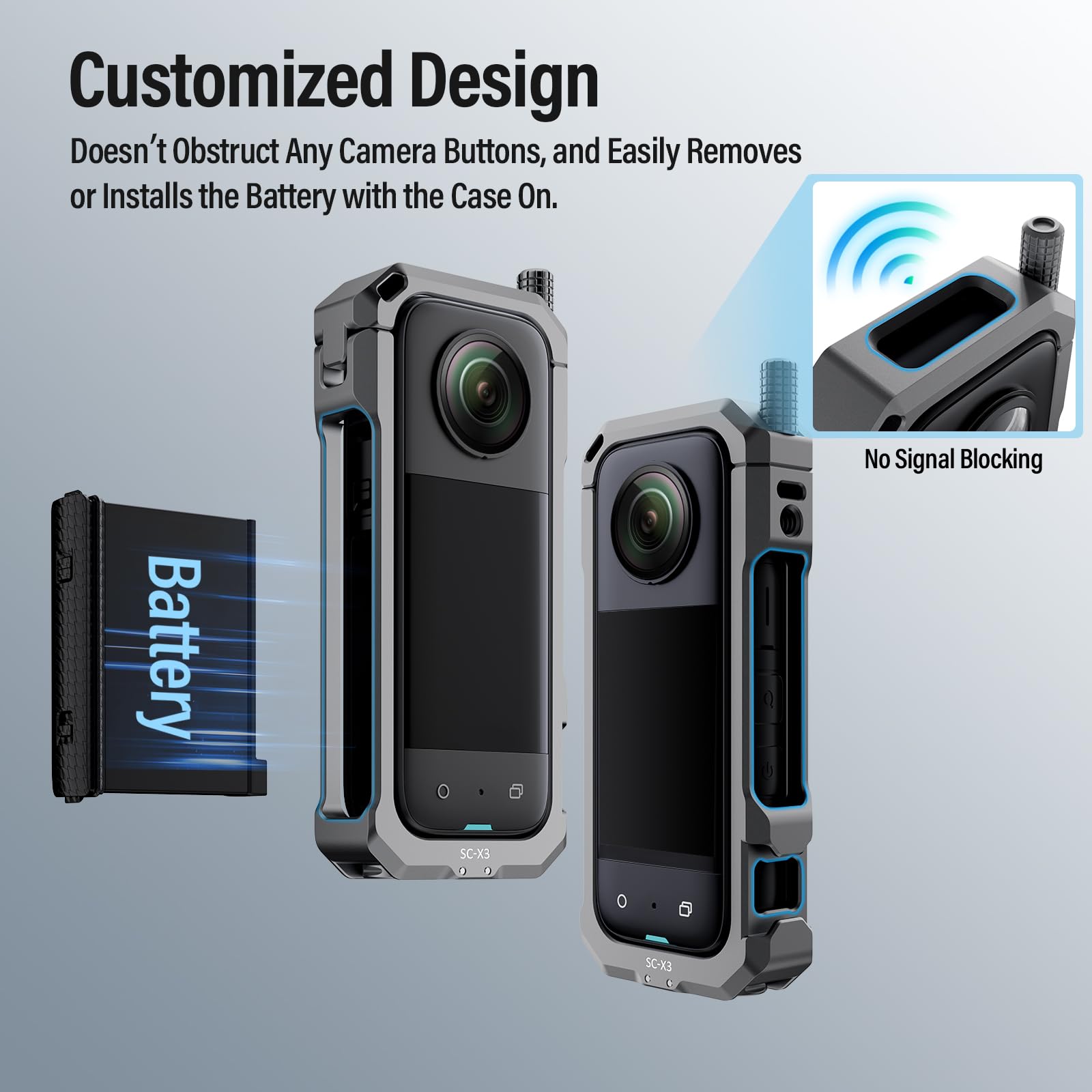 Cage De Caméra Compatible Avec Insta360 X3, Armure De Protection