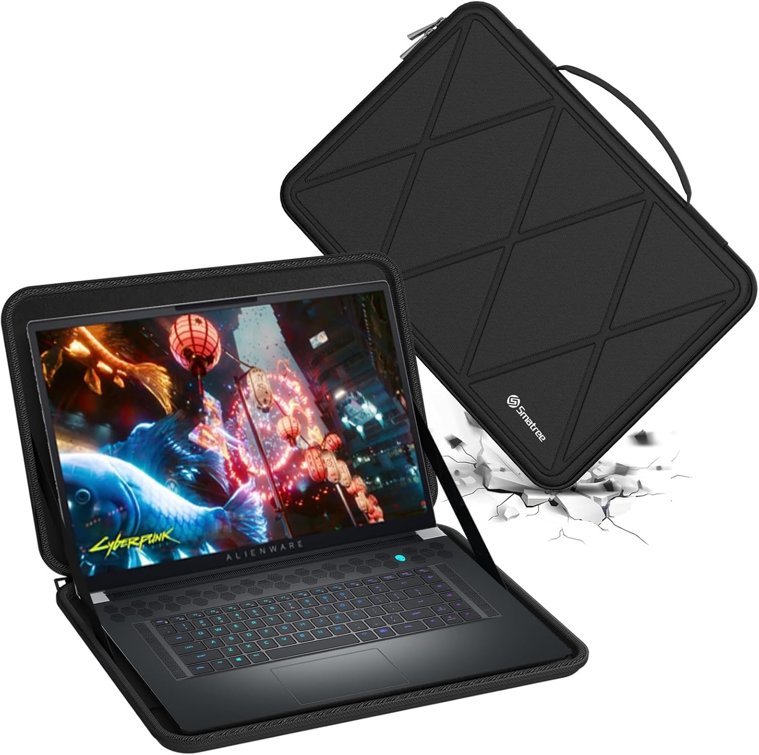 ALIENWARE ノートPCケース ブラック　14inch Amazon.com: Smatree Hard EVA Protective Case for 14 inch Dell
