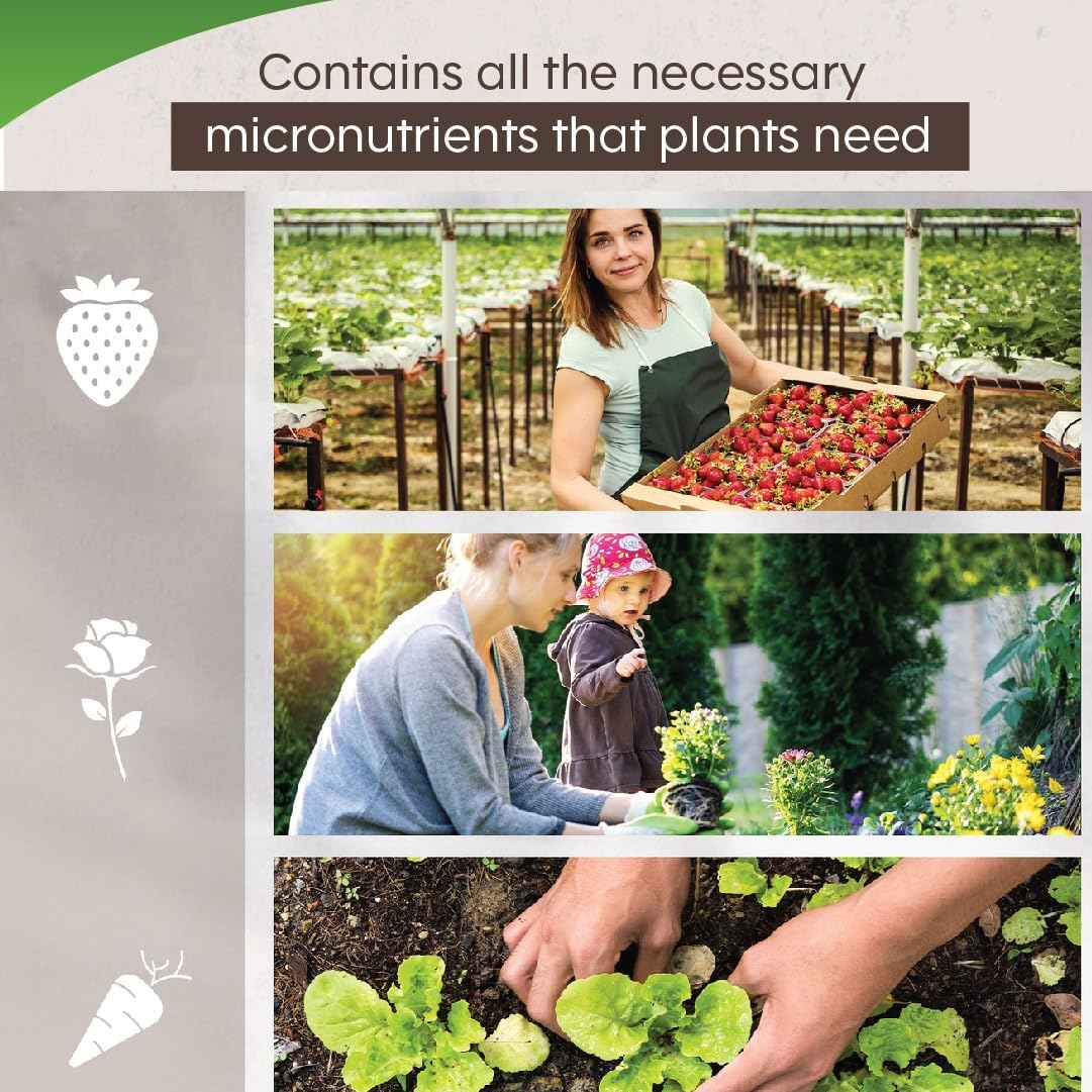Hydroponic Nutrient Kit – Grow, Bloom, Micro Plant Food for Growing Vegetables Fruits Flowers Herbs for Indoor & Outdoor Soil | Ideal for Hydroponics and Potted Plants