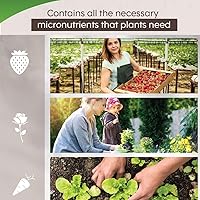 Vista 3 de Kit de nutrientes hidropónicos: cultiva, florece, micro alimento para plantas para cultivar verduras, frutas, flores, hierbas para suelo