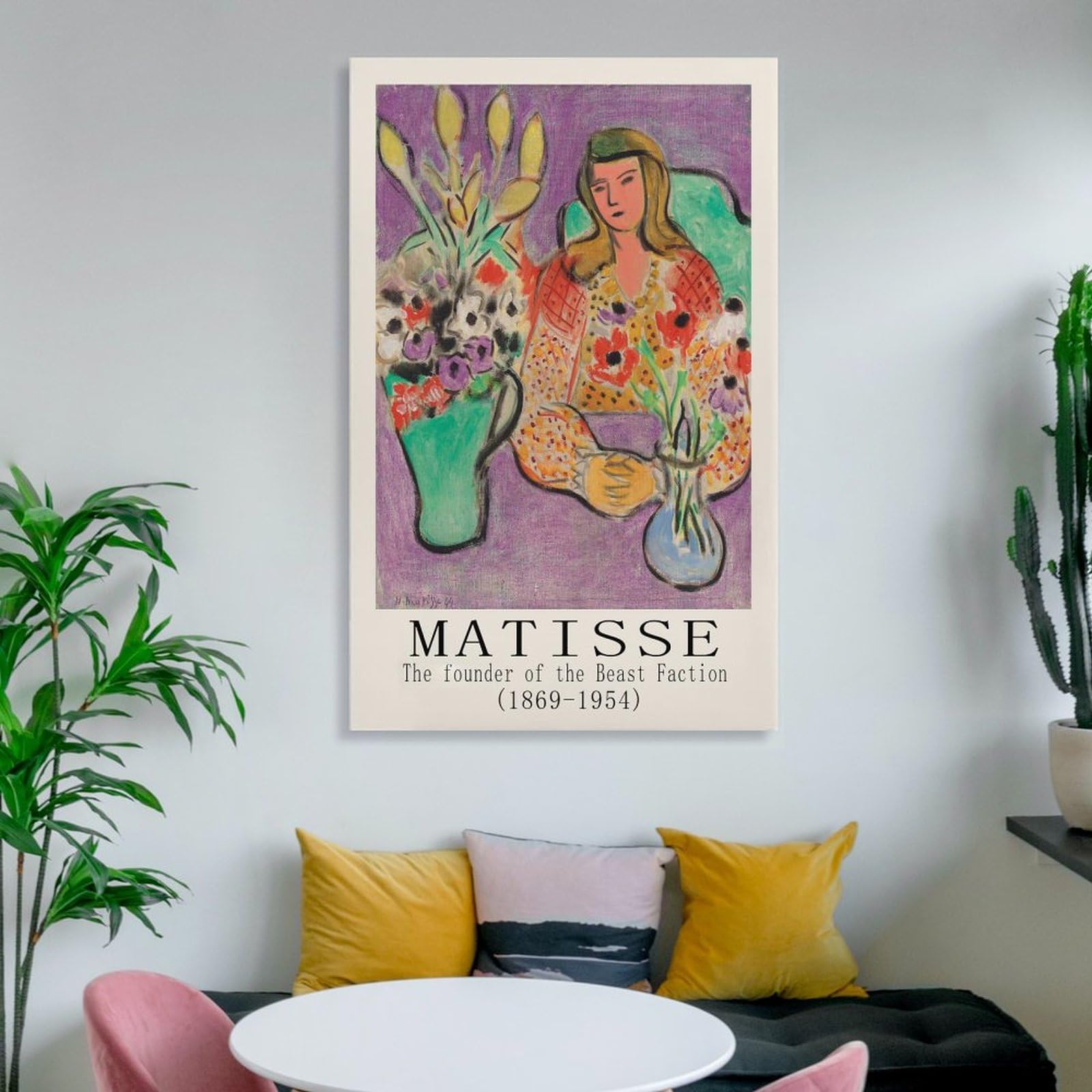 アンリ・マティス アート 印刷⁇ 絵画 額装 芸術 美術 インテリア レトロ Amazon.co.jp: アンリ・マティスによる音楽フレームキャンバス