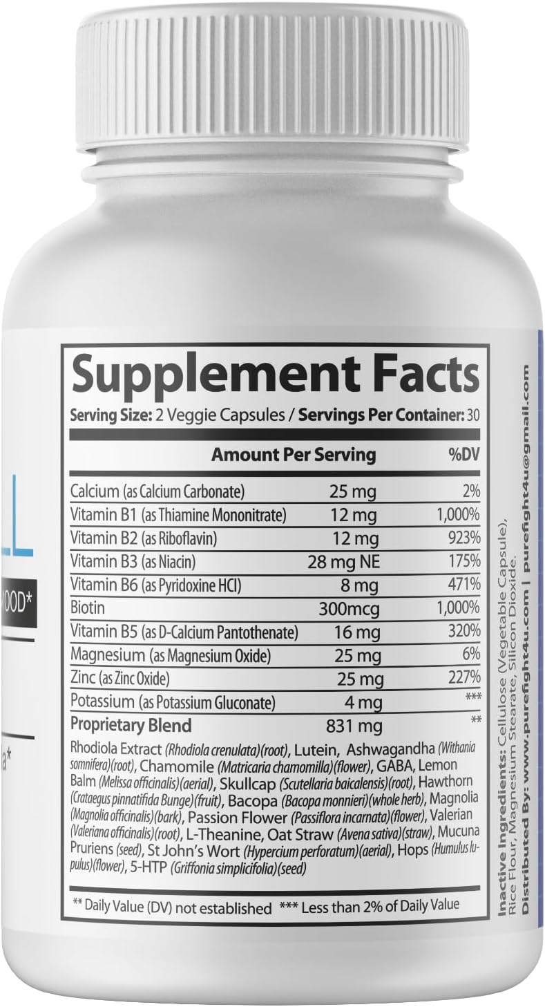 Joy-Full Supports A Positive Mood, Promotes Cognitive Health, Supports Relaxed Mood, Dietary Supplement | 4 Bottles