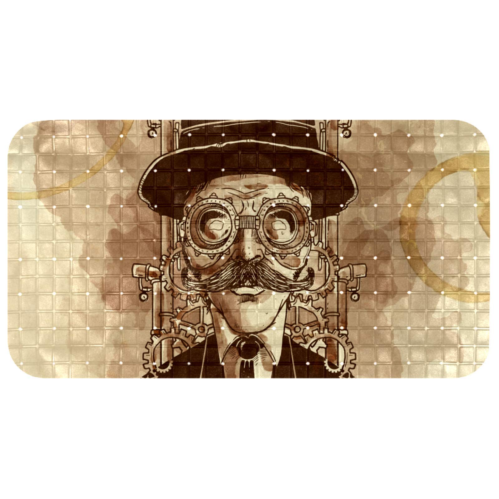 Tapis de bain steampunk Bennigiry pour sublimer votre salle de sport ou spa
