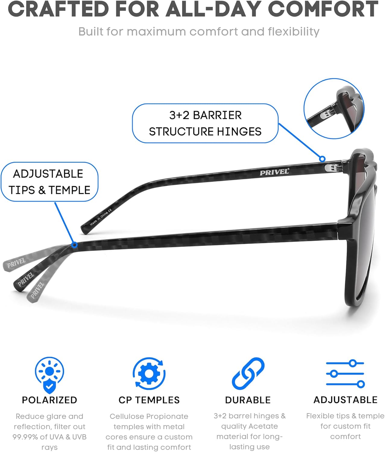 XXL Size Extra Large 160MM Polarized Double Bridge Retro Aviator Sunglasses Big Wide Heads Men UV400 Protection - Image 3