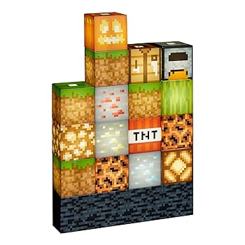 Paladone Minecraft Block Building Light 16 Rearrangeable Light Blocks