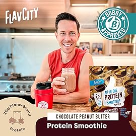 FlavCity Grass Fed Whey Chocolate Protein Powder - Chocolate Peanut Butter - 25g Protein & 10g Collagen - Made with Organic Cocoa & Coconut Milk - Gluten Free & No Added Sugars (20 Servings)