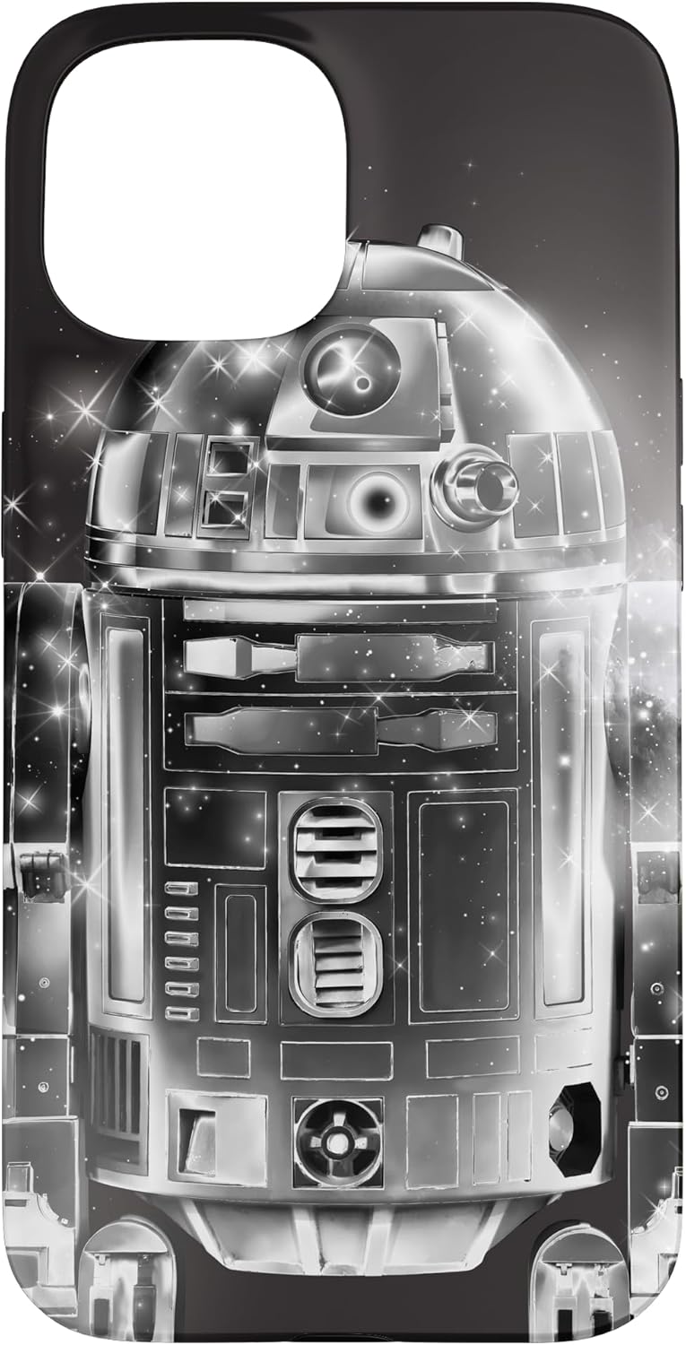 Star Wars R2-D2 Retro Galaxy Black Case for iPhone 14 Pro Max