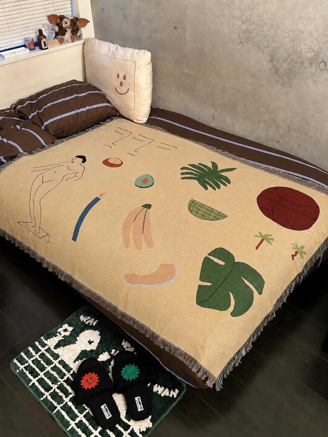 Amazon｜Peel Forest 面白い 柄 おしゃれ ブランケット シンプソンズ
