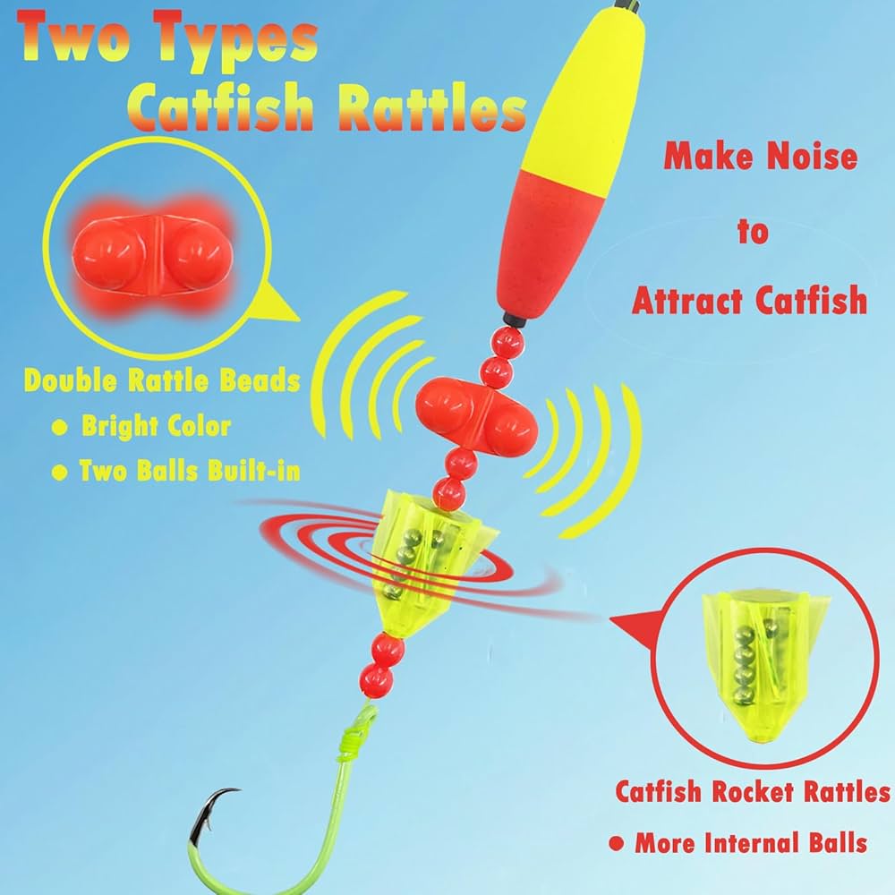 Amazon.com : Skipaelf Catfish Float Rig With Rattler, 5pcs