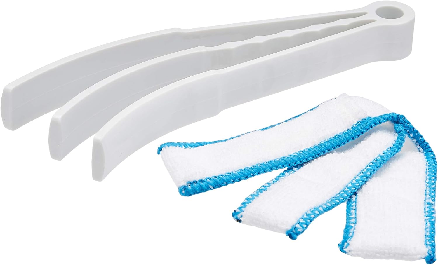 Amazon Basics Blinds Duster, Single Pack, Blue and White