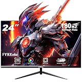 FYHXele Monitor Gamer 24 Polegadas, IPS Full HD, 180Hz, 1ms, Borda Ultra Estreita,280cd/m², HDR, FreeSync/G-Sync | HDMI/DP VESA, Ideal para Home Office, Jogos e Estudos — imagem 1