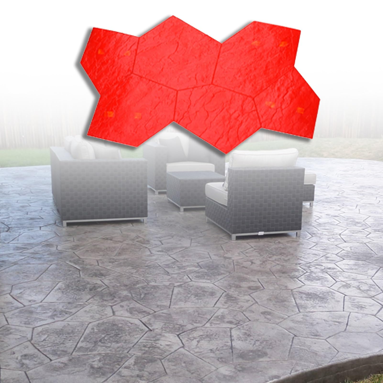 Forma betonowa MP, forma do betonu łupkowego MP 65 cali x 29,5 cala