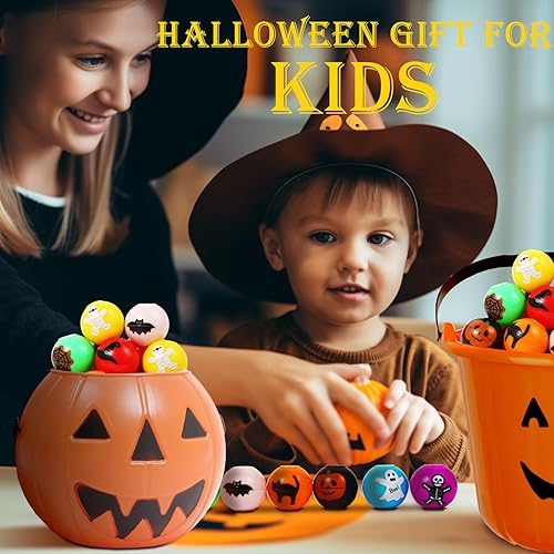 Miniatura 6 de 24 piezas de Halloween mini Fidget Spinners Ball Toys para niños y adultos, Halloween, dulce o truco, bolsas de regalo, juguetes de caja del tesoro,