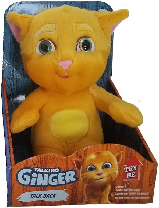 talking ginger cat toy