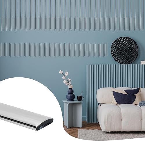 Moldura para despegar y pegar de 9.8 pies, color negro brillante, impermeable, para paredes, bordes, marcos de ventanas, azulejos de salpicaduras,