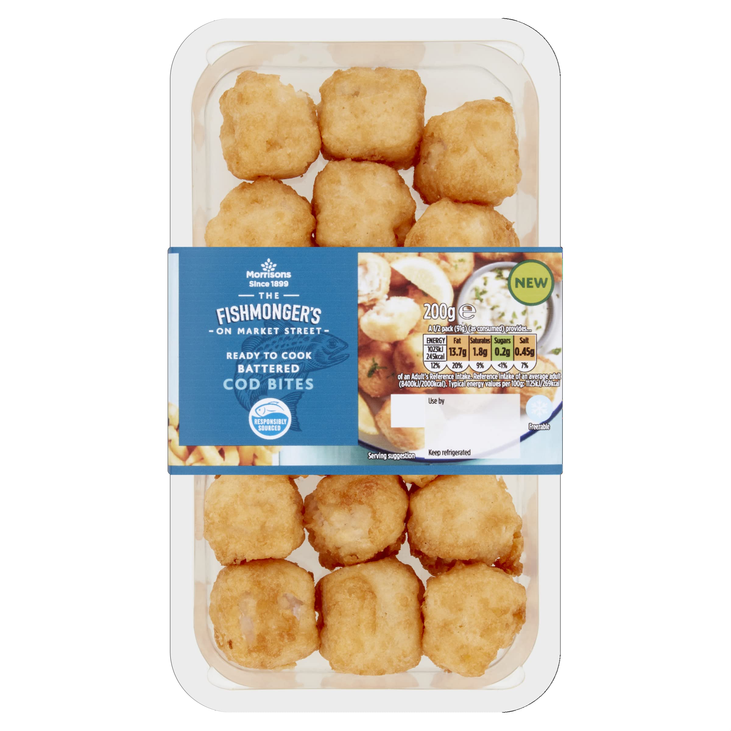Morrisons Battered Cod Bites 200g