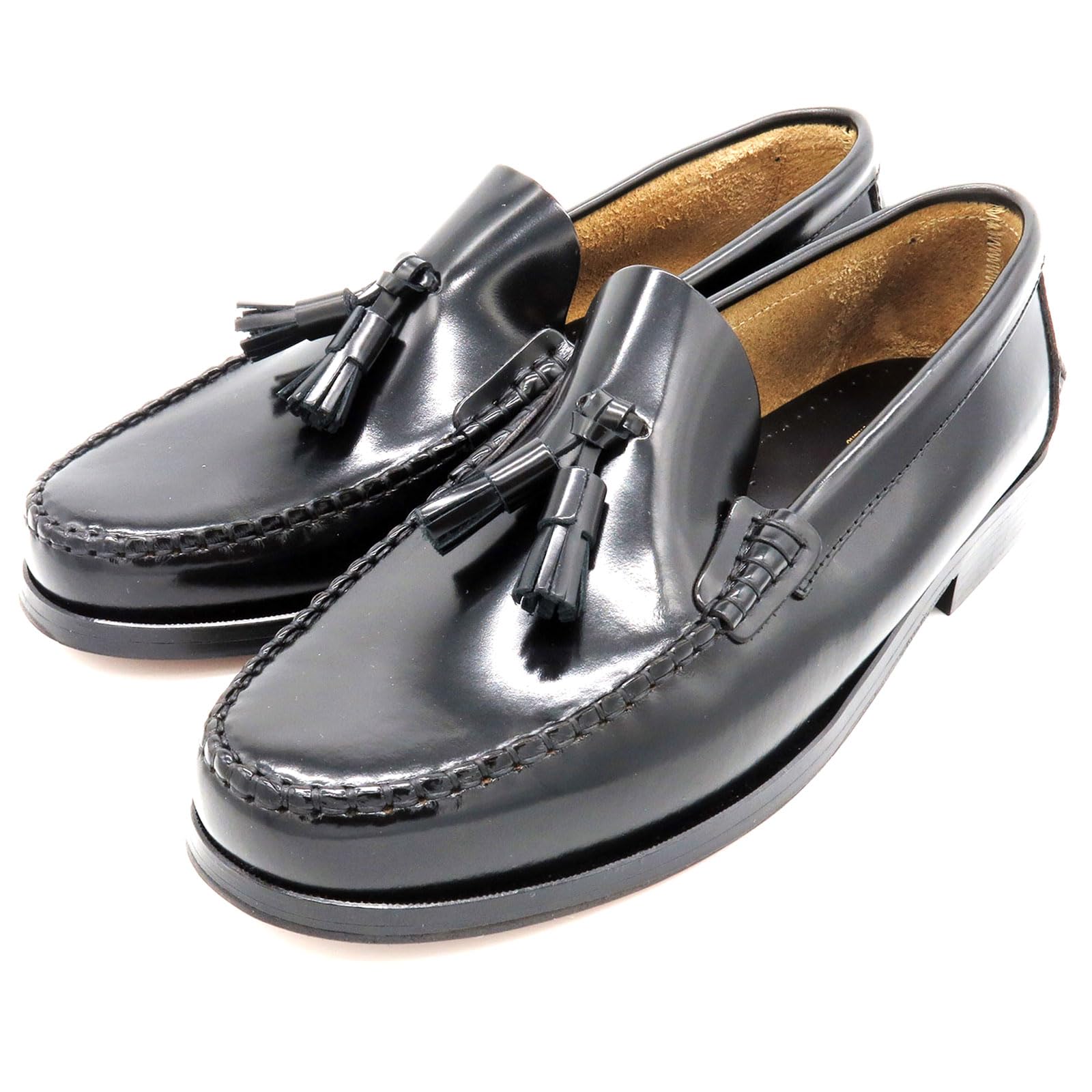 Mocasines Hombre Piel Tassel Loafer Zapatos Business con Borlas & Suela de Cuero