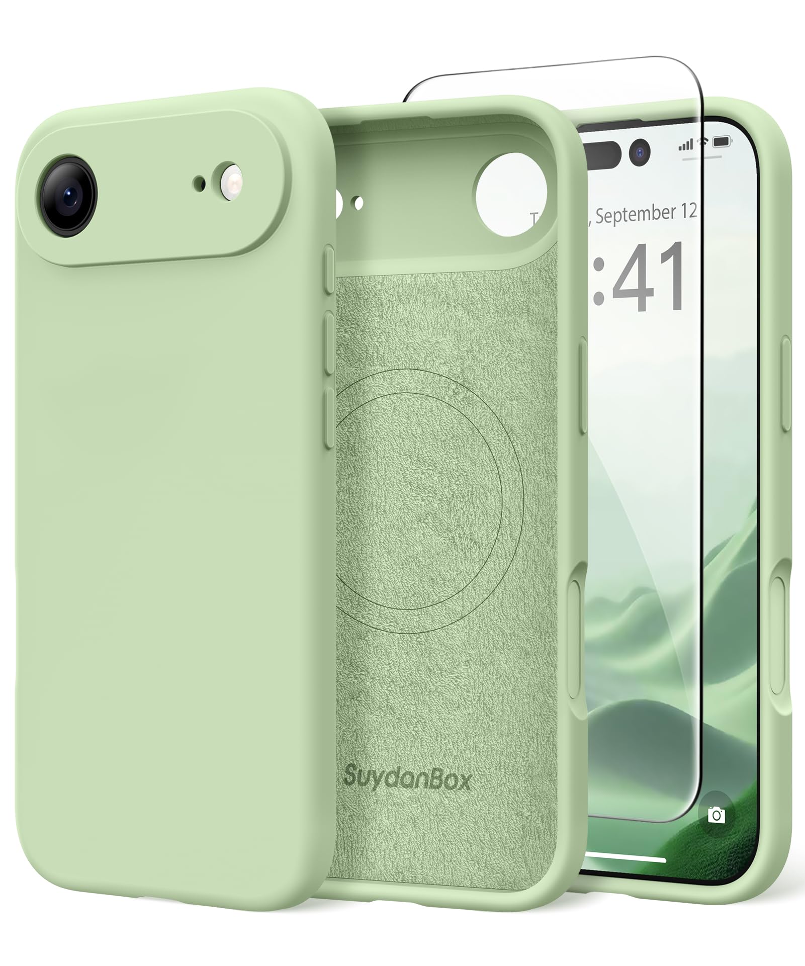 Magnetic for iPhone Air Case Silicone Matcha