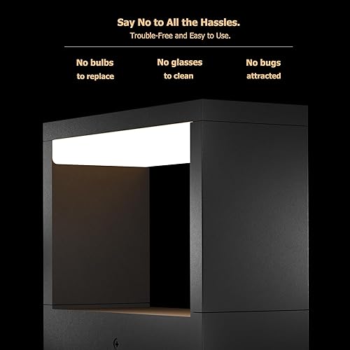 Miniatura 10 de Inowel Paquete de 2 luces de pared para exteriores luz exterior blanca arriba y abajo aplique de pared LED para porche garaje casa jardín 75 W 240