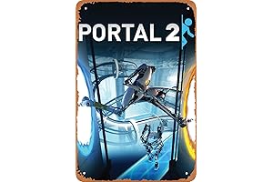 Portal 2 Game Poster, Home Metal Tin Sign, Vintage Retro Wall Decor 8X12Inch