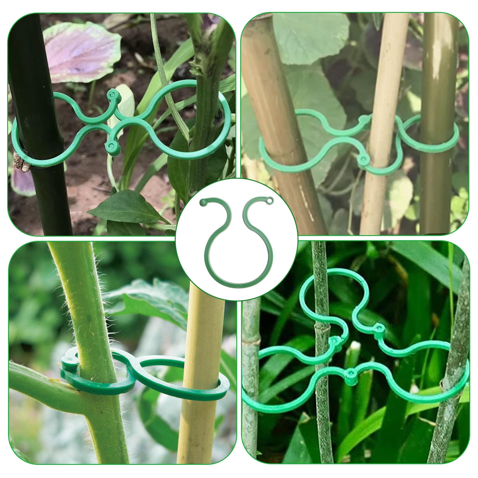 UYUYong 240-tlg. Pflanzen Clips Set - Biegeclips & Achterclips Für Garten & Hydrokultur