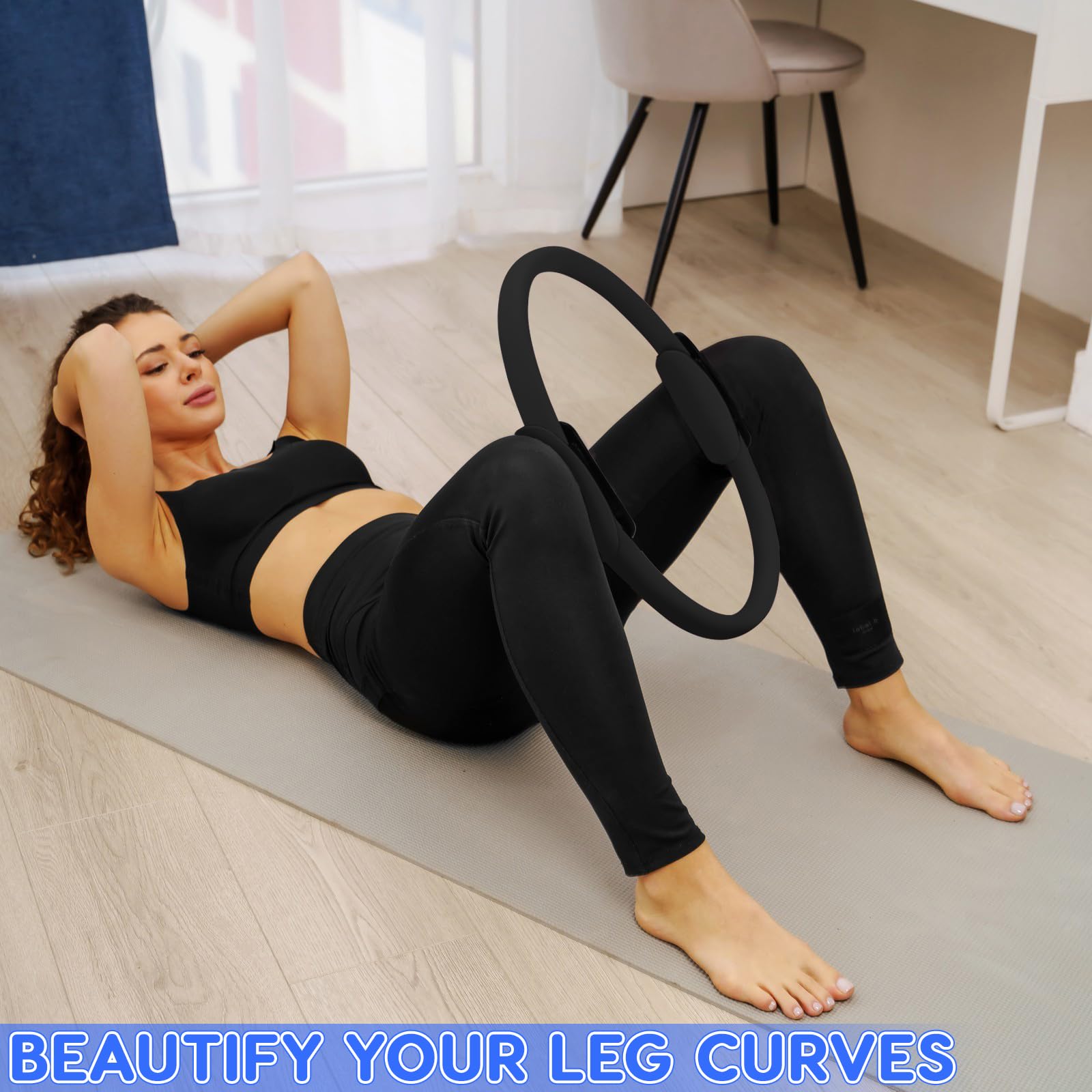 Fenteer Cerceau de Fitness Anneau d'exercice Massage Cercle D Fenteer Cerceau de Fitness Anneau d'exercice Massage Cercle D