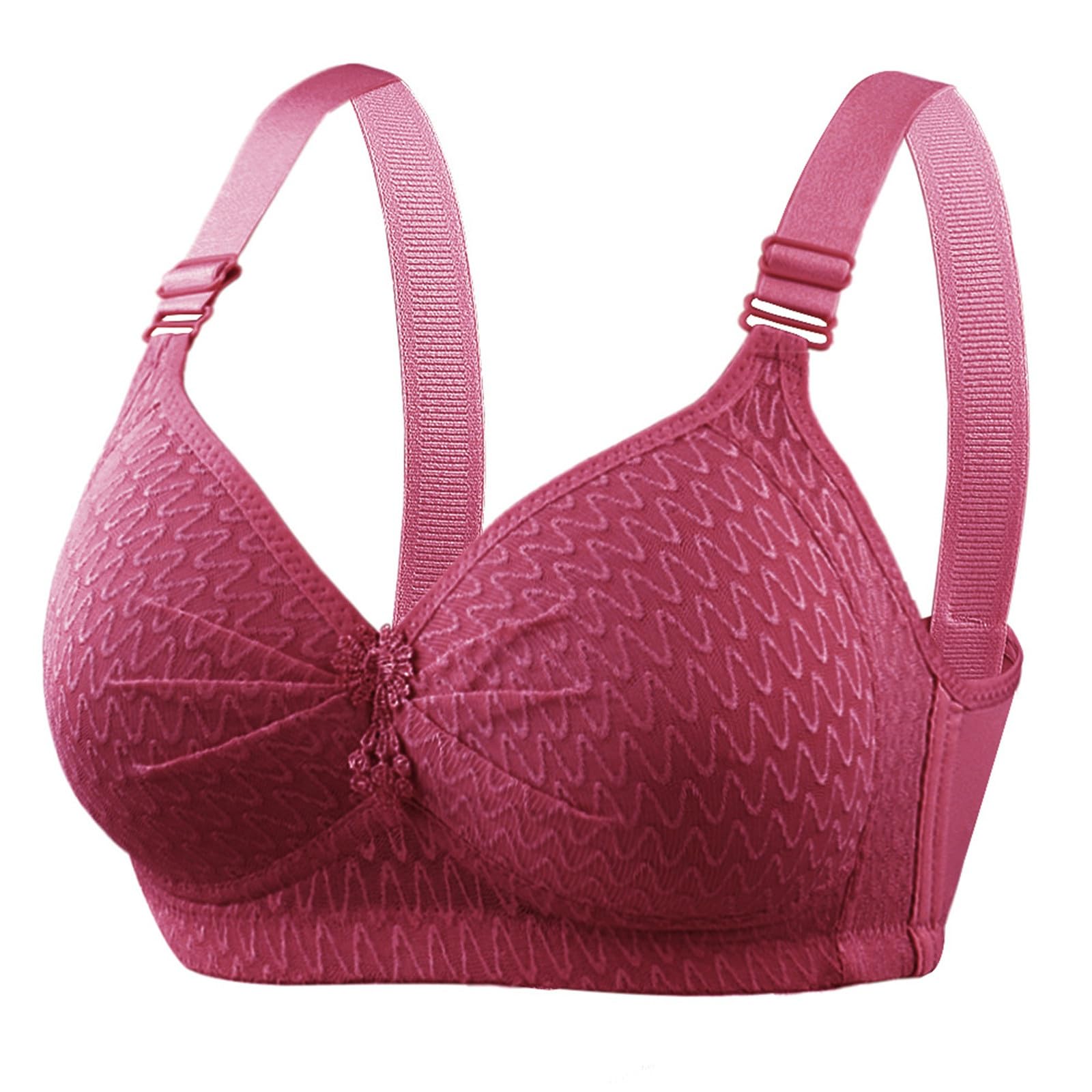 Soutien-gorge à armatures grande taille rouge bonnet DD emboîtant - 8