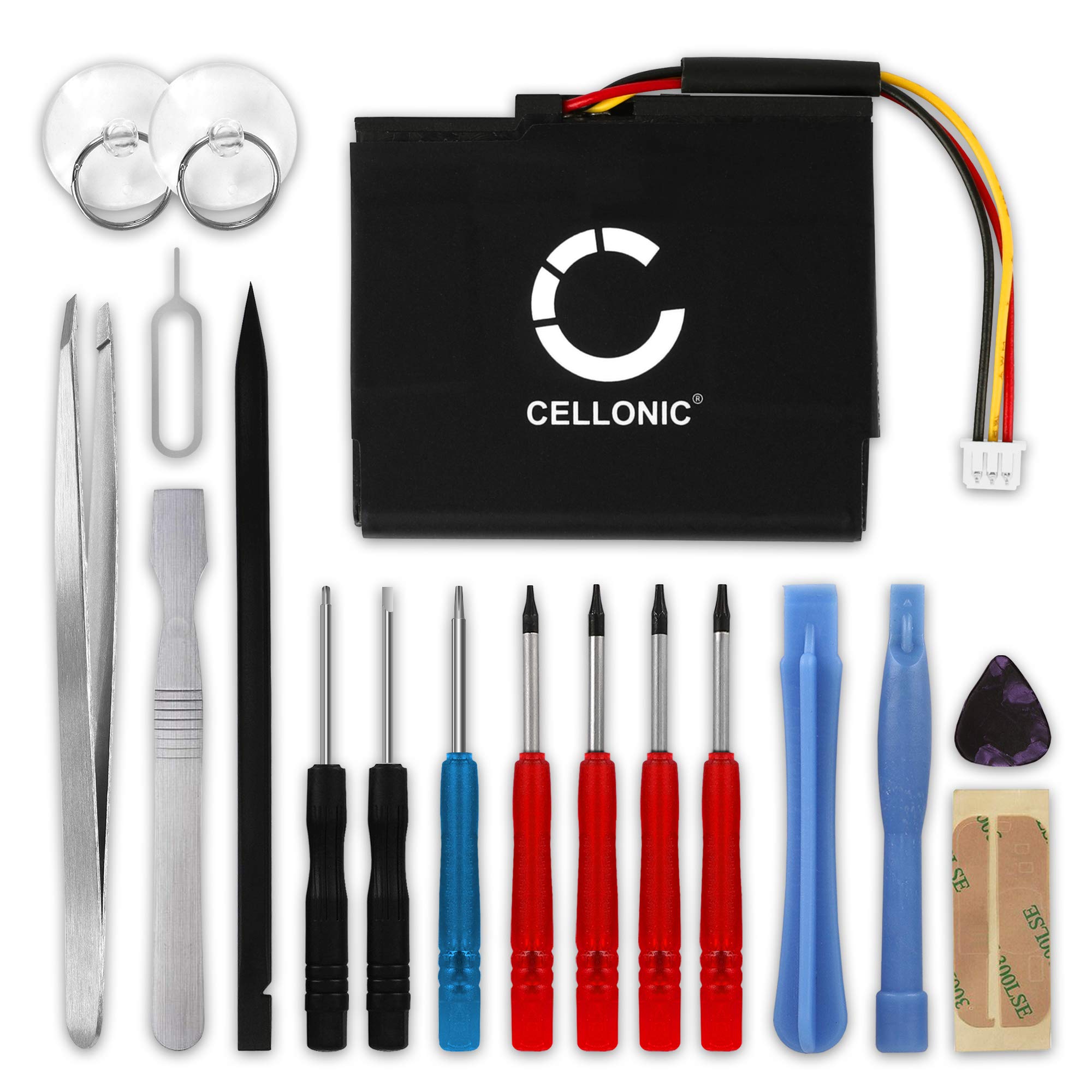 CELLONIC Batteria Di Ricambio Per TomTom Via 135, 135M, 1500, 1535T (800mAh, 3.7V) Con Kit Di Attrezzi Per Apertura - 2