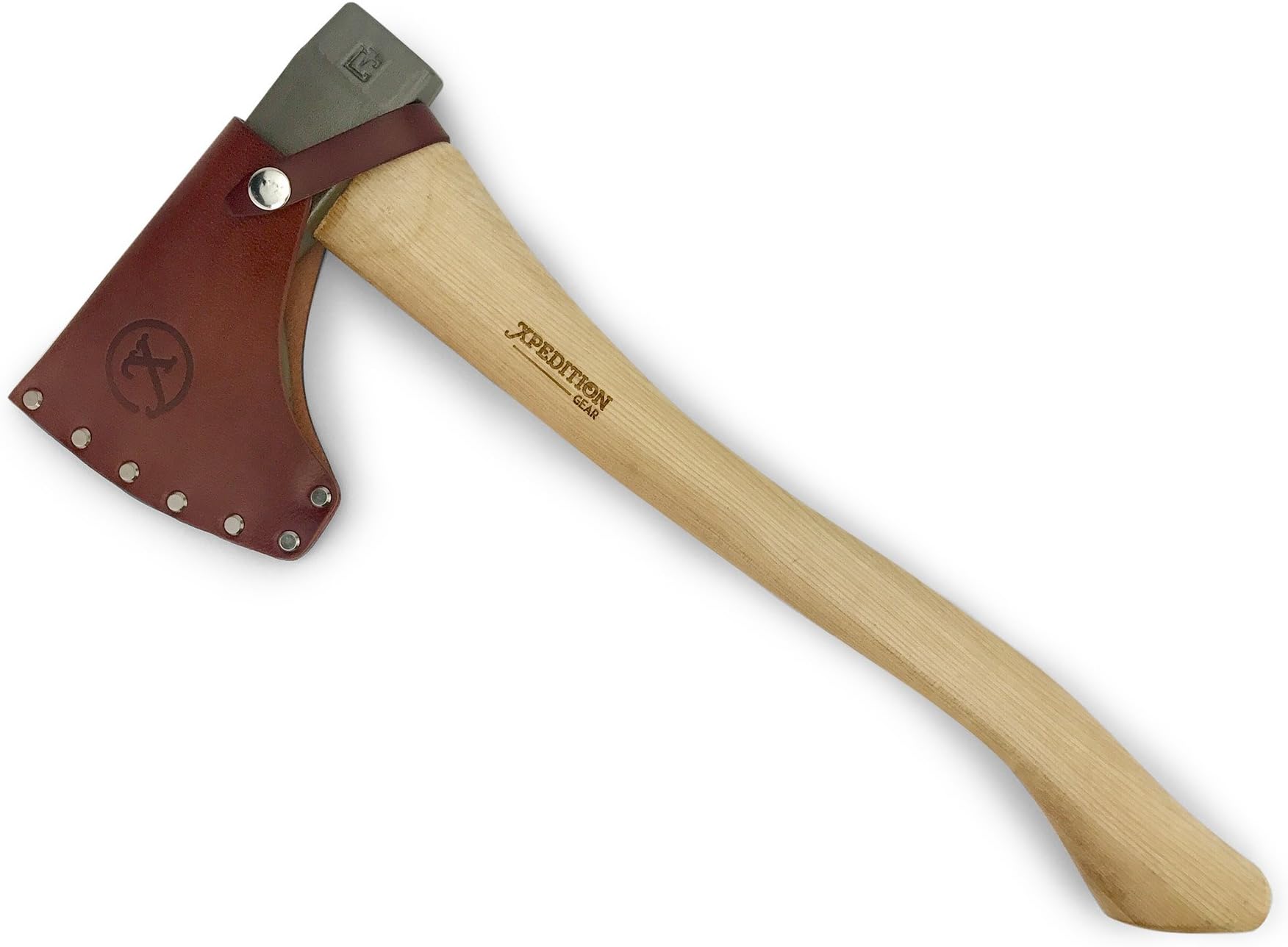 American Campcraft Camping Axe with Premium Genuine Leather Sheath