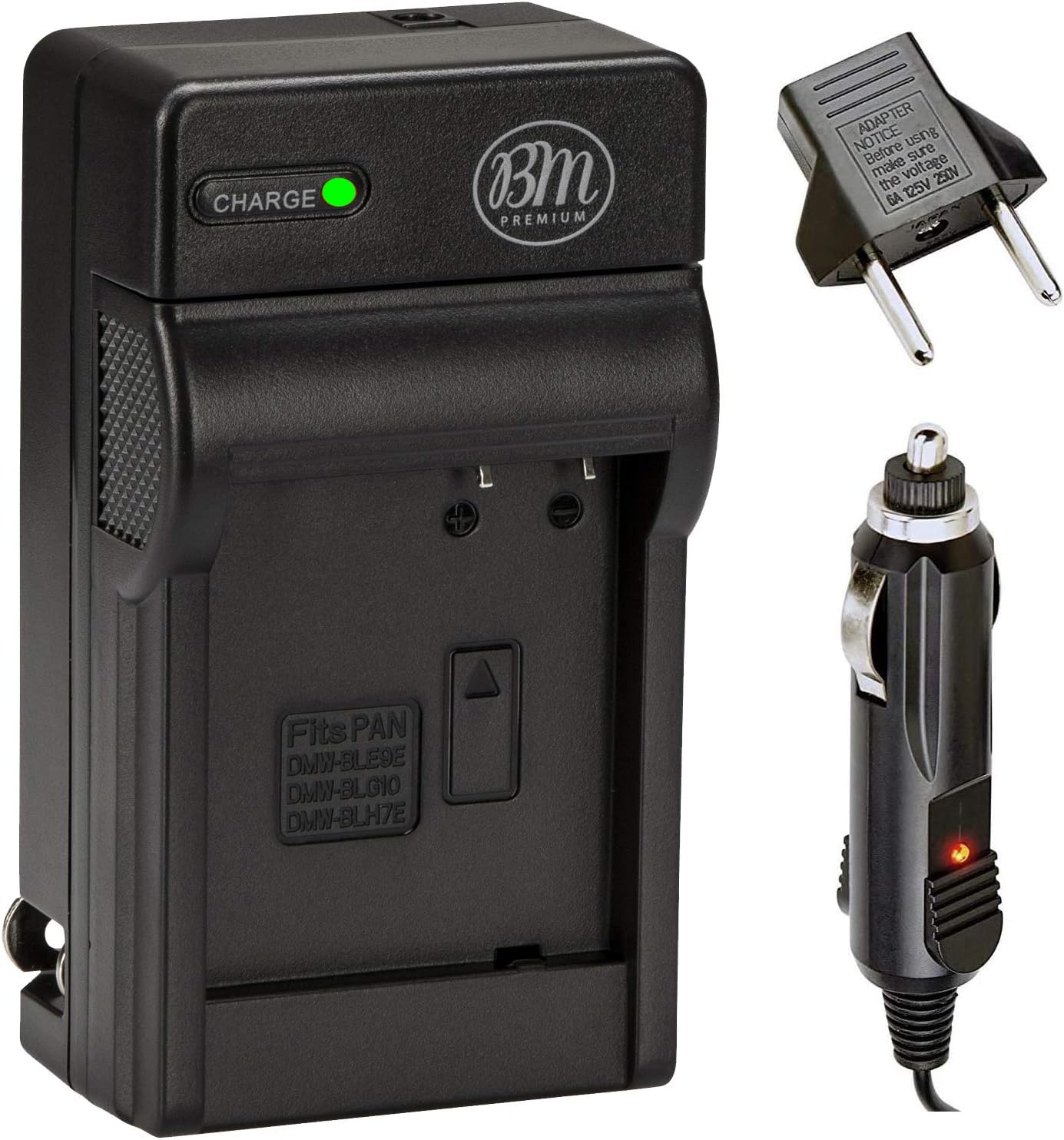 BM DMW-BLG10 Battery Charger for Panasonic Lumix DC-G100 DC-ZS80 ZS99 DC-GX9 DC-LX100 II DC-ZS200 DC-ZS70 DMC-GX80 DMC-GX85 DMC-ZS60 DMC-ZS100 DMC-GF6 DMC-GX7 DMC-LX100 Cameras - DMW-BTC9 Replacement