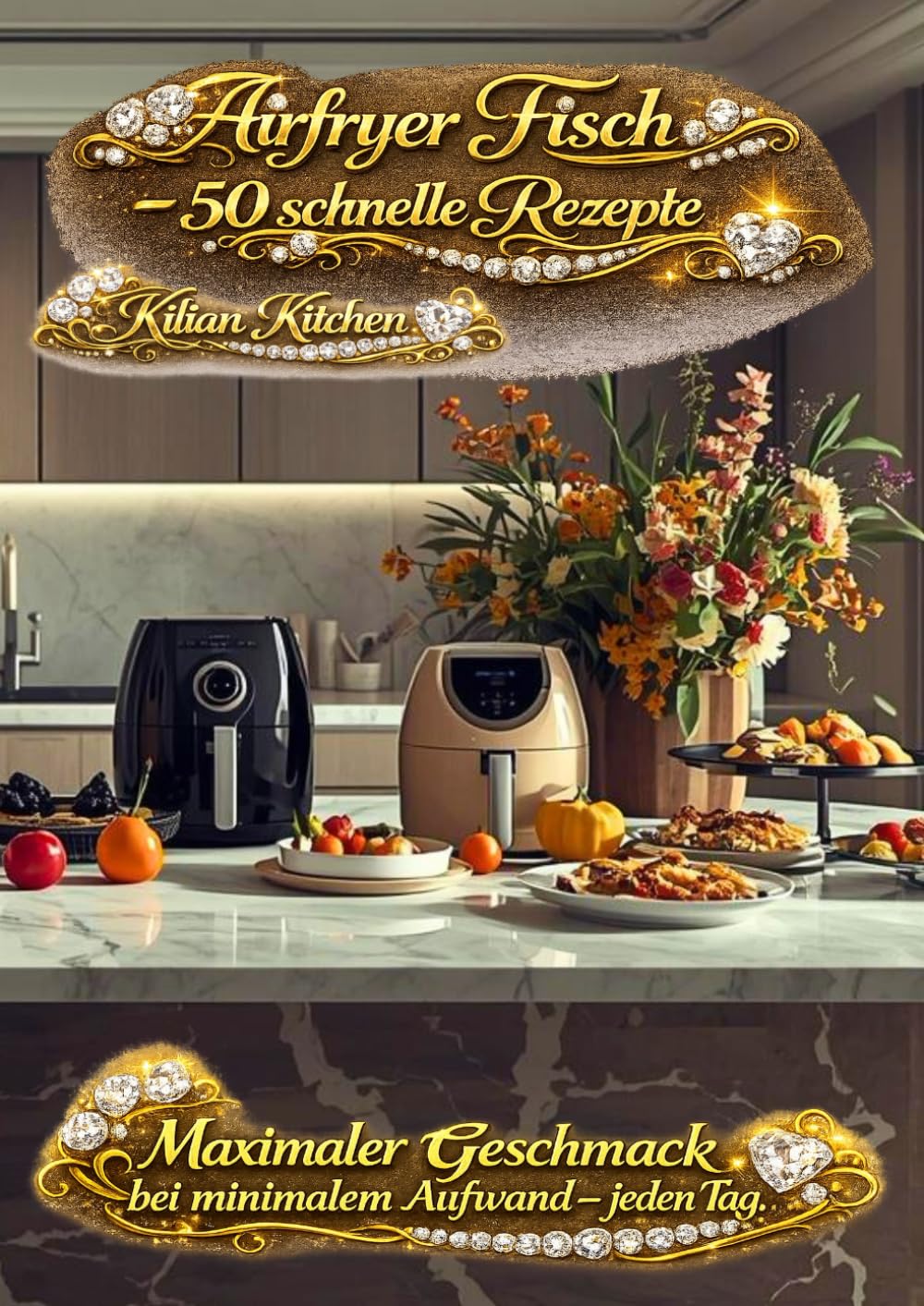 Airfryer Fisch: - 50 schnelle Rezepte (Airfryer/Heißluftfriteusen Rezepte)
