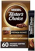 Nescafe Taster's Choice Instant Coffee, French Roast 5 Count (Pack of 12)