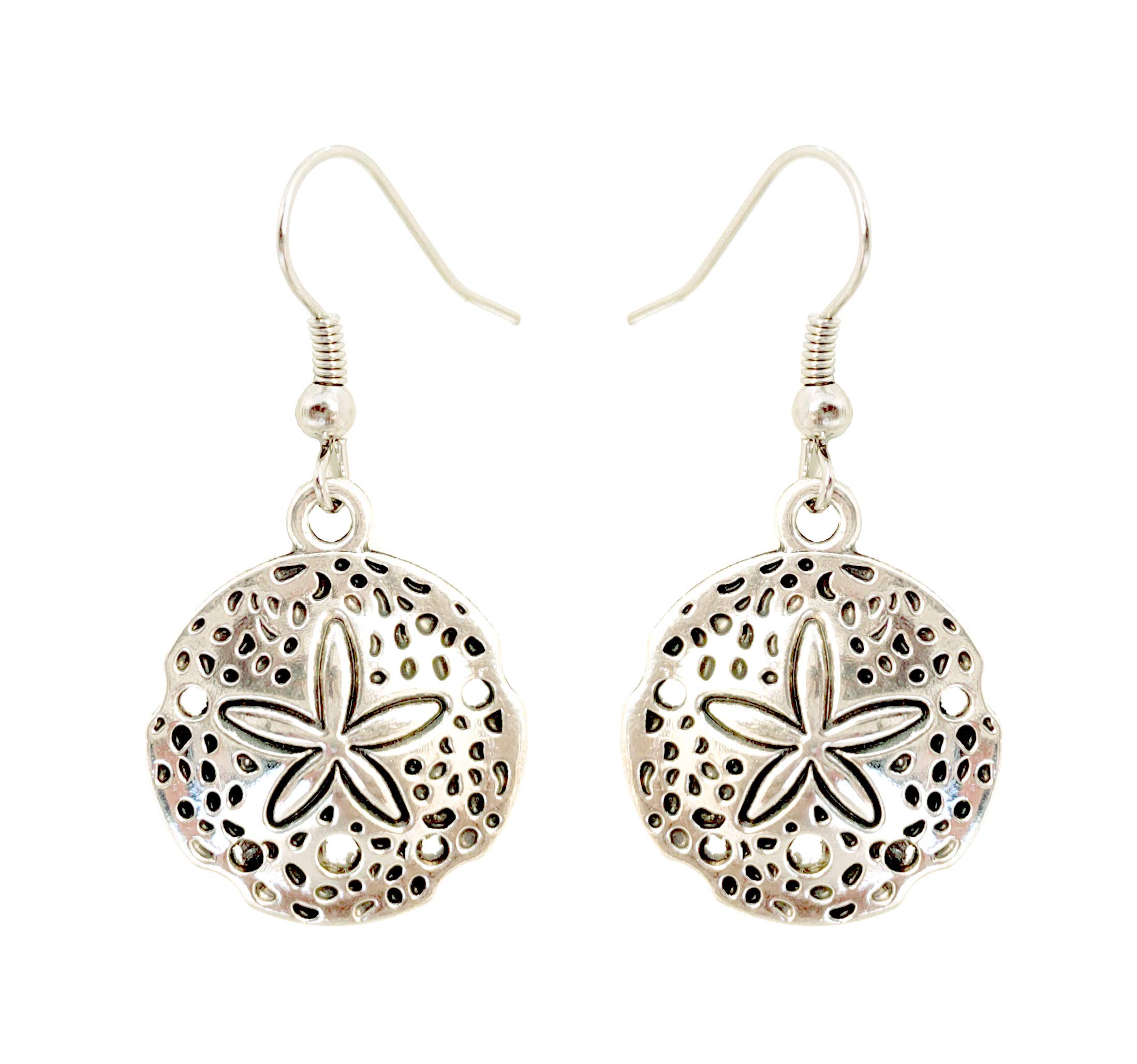 SKN Jewellery German Silver Oxidised Dangle & Drop Fish Hook Earring for Women & Girls (SKN-4233) (B07KP65RNW) Amazon Price History, Amazon Price Tracker