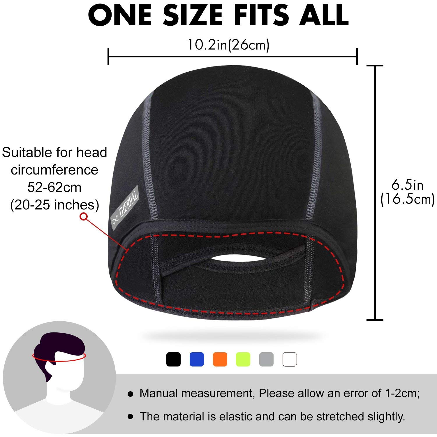 BALEAF Thermal Skull Cap Cold Weather Winter Running Biking Skiing