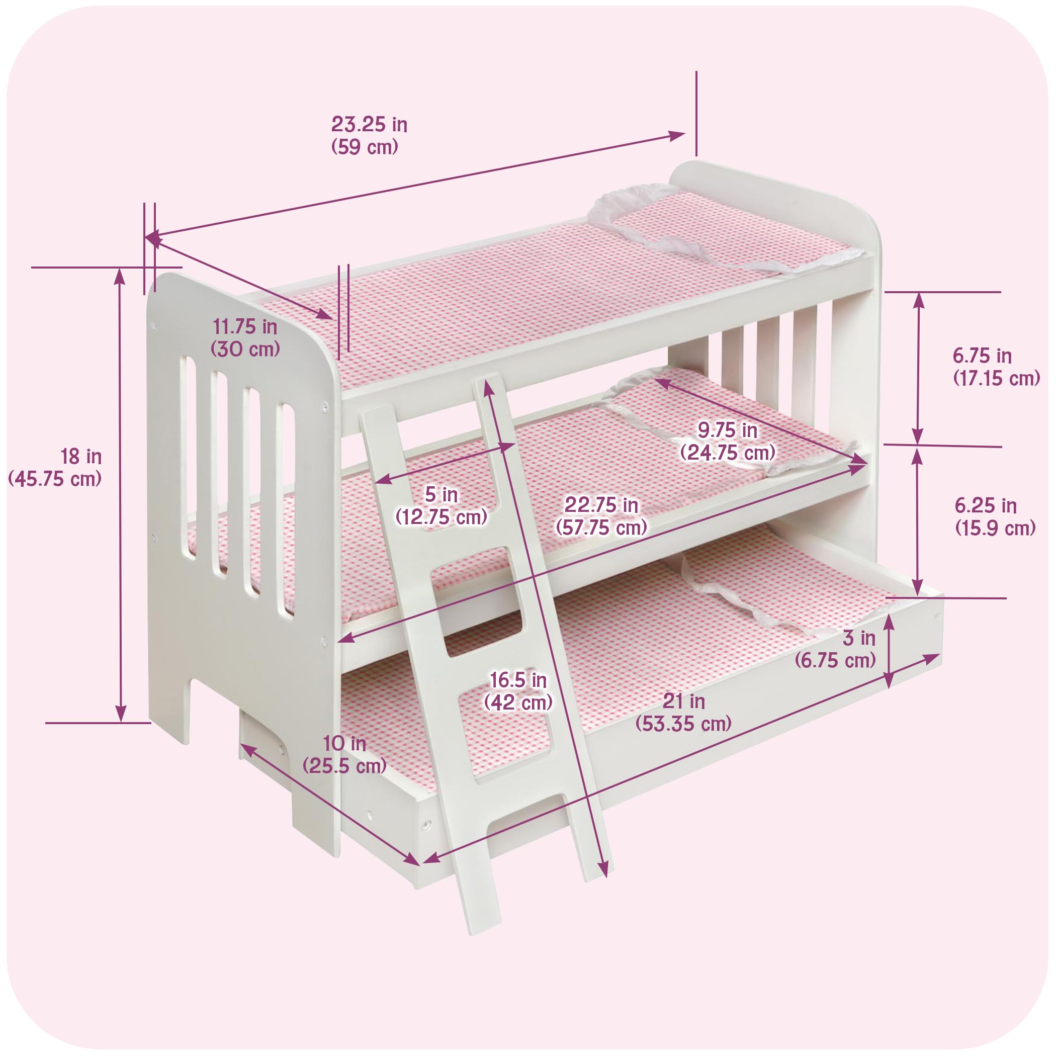 Amazon | Badger Basket トランドルベッド付き2段ベッド はしご