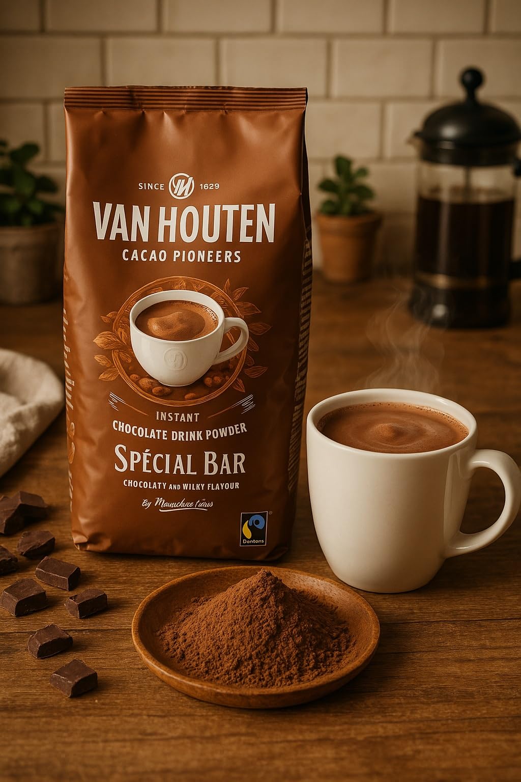 Chocolat Poudre Spécial Bar Bistro Van Houten Cacao Pour La Boisson Chocolatée - 1 kg