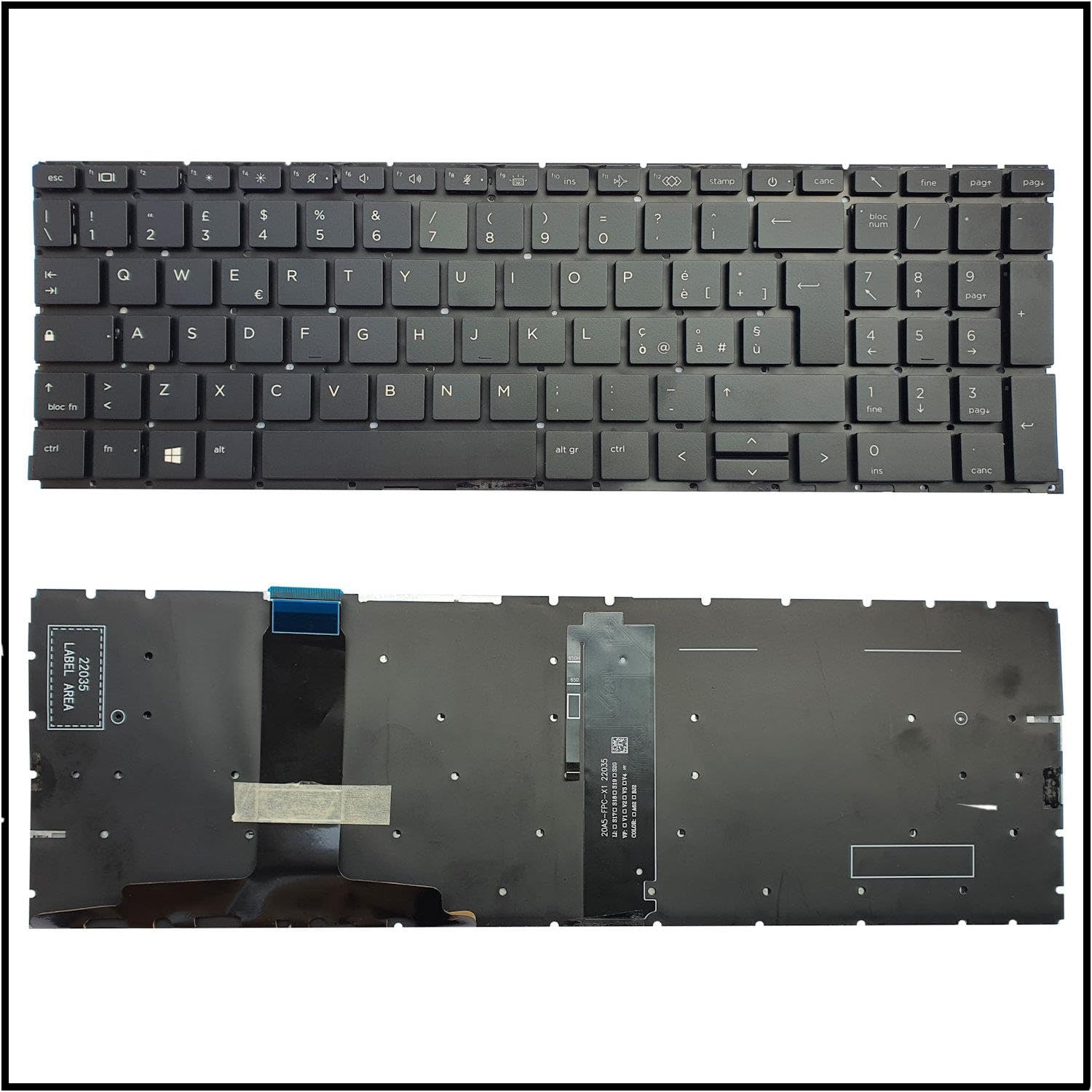 New HP Probook 450 G8 455 G8 Keyboard Non-Backlit US New HP Probook 450 G8 455 G8 Keyboard Non-Backlit US