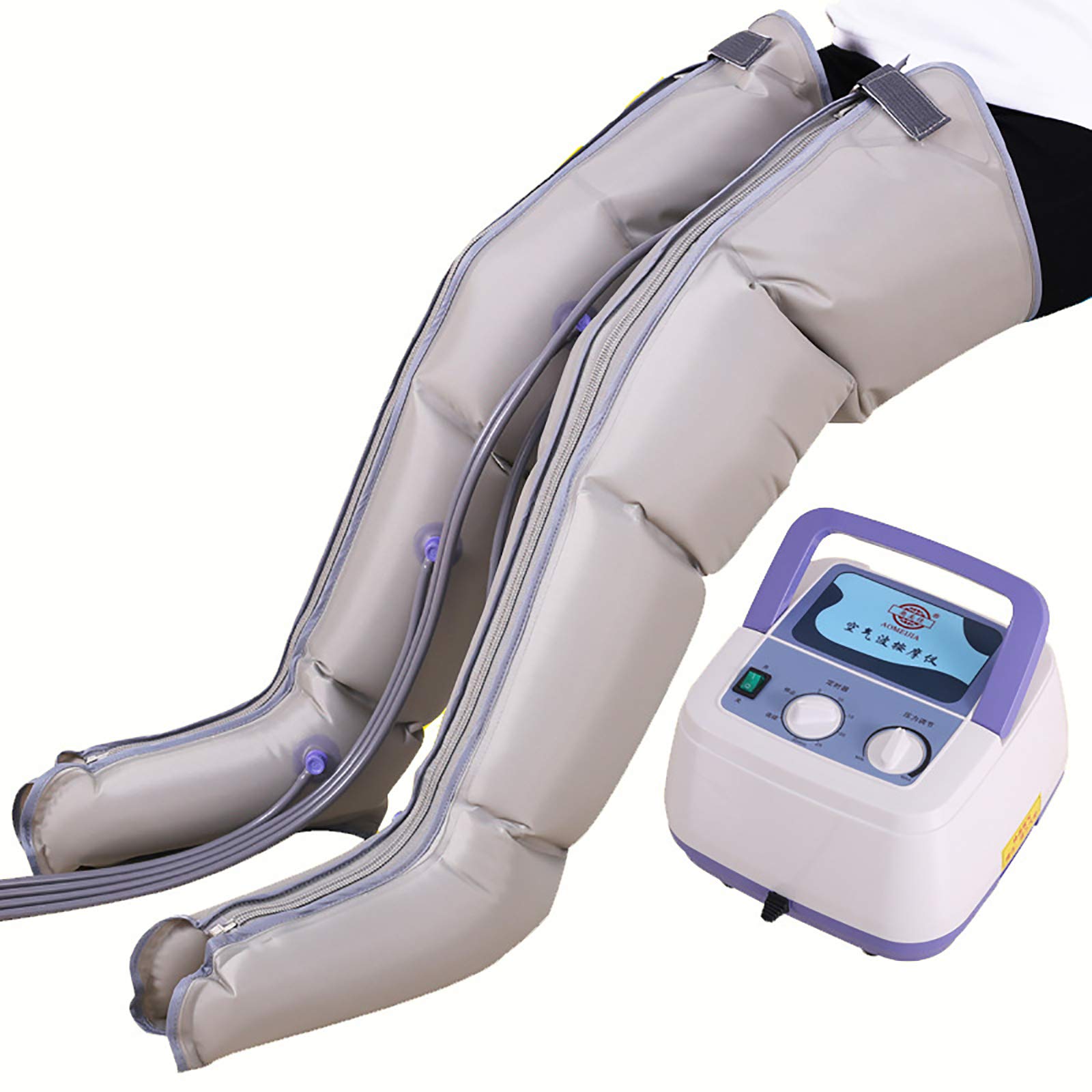 Fuß- und Wadenmassage mit Handsteuerung, Massagestiefel, Maschine, Fußmassagegerät, Beinwickel, Oberschenkel- und Wadenmassagegerät, Beinluftmassagegerät für die Durchblutung, sequentielle Kompressi