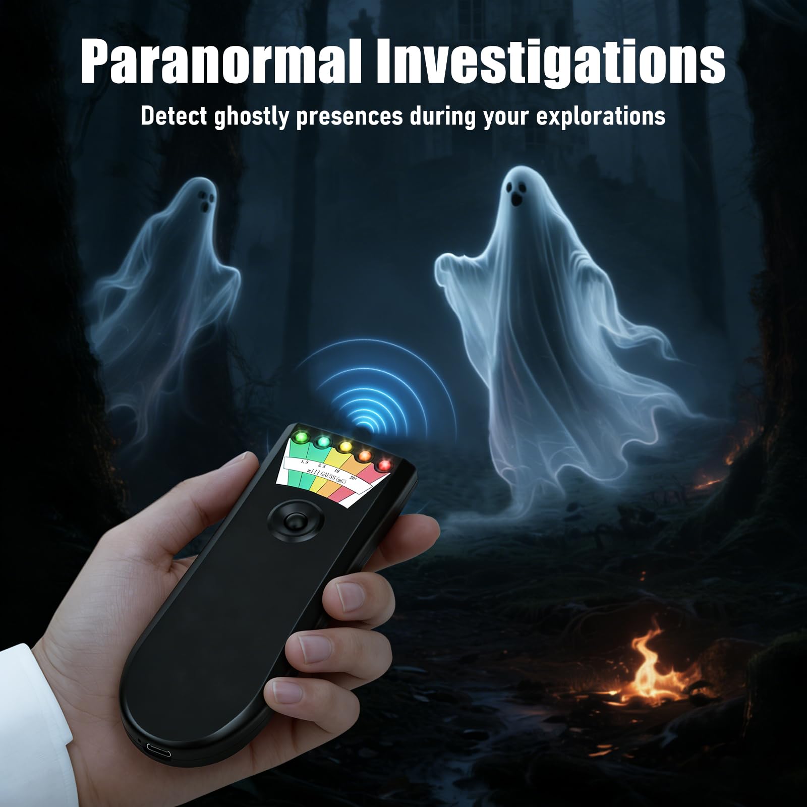 Rechargeable EMF Meter - Ghost Hunting & Inspections -7