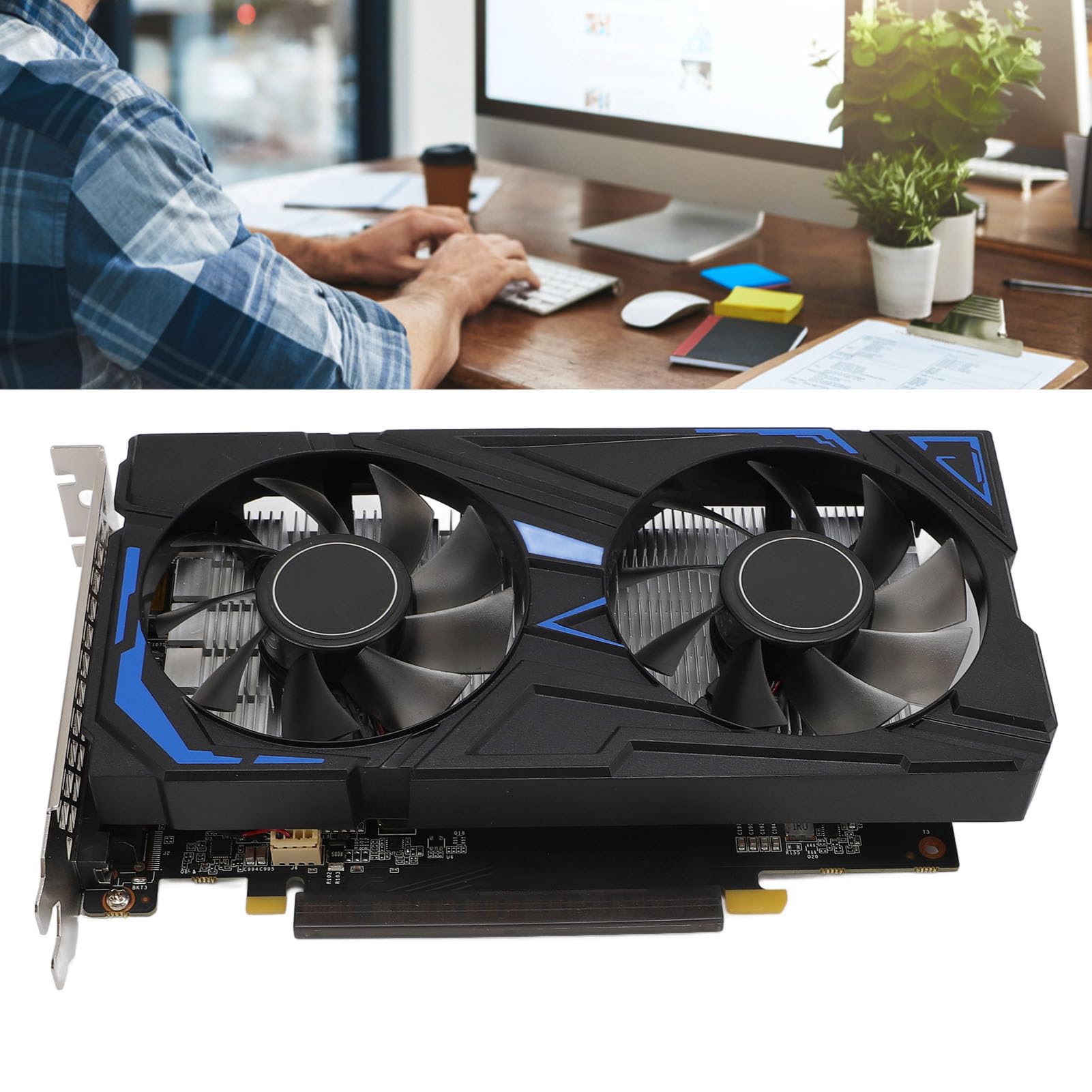 Karta Graficzna, 4 GB GDDR5 128-bitowy, 1485 MHz, Taktowanie Rdzenia, Zegar Pamięci 8000 MHz, Karta Graficzna PCI Express 3.0 X16, Dwa Ciche Wentylatory Chłodzące do Komputerów