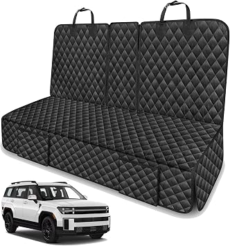 Dog Car Seat Cover for Back Seat Compatible with Hyundai Santa Fe Tucson Kona Accessories, Waterproof Non-Slip Pet Bench Backseat Covers 2026 New