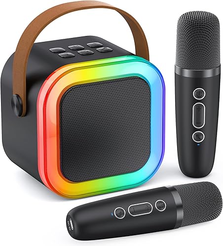 Mini máquina de karaoke para niños y adultos, los mejores regalos de cumpleaños de Navidad 2025 para niños de 3, 4, 5, 6, 7, 8, 9, 10 años de edad,