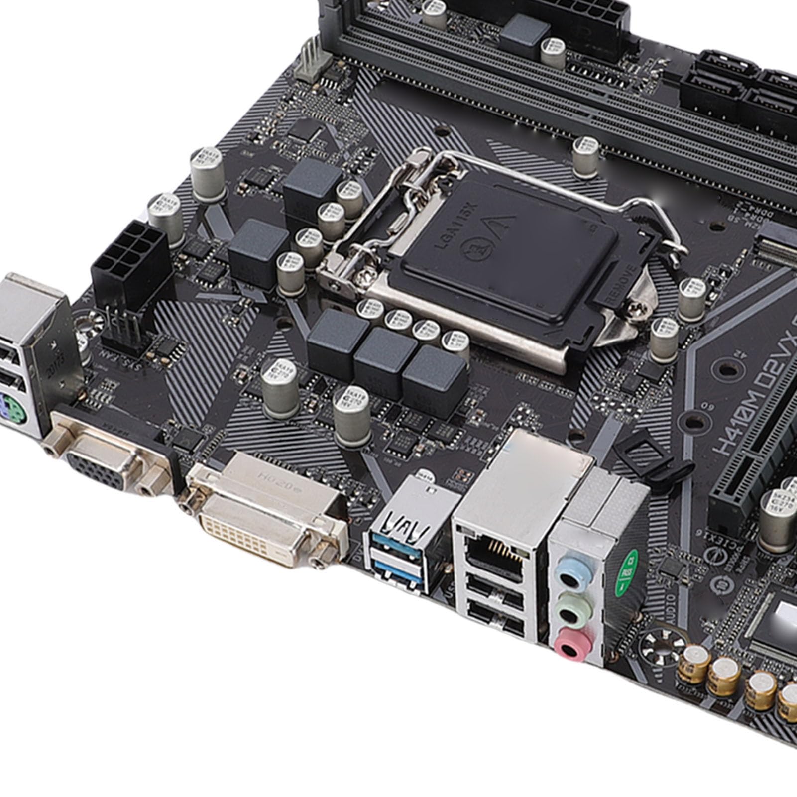 GOWENIC Płyta Główna Komputera H410M D2VX SI, Płyta Główna LGA 1200 DDR4 DIMM M ATX z Wyjściem DVI i VGA, Serial ATA III, USB 3.2, USB 2.0, Gniazdo PCIE X16