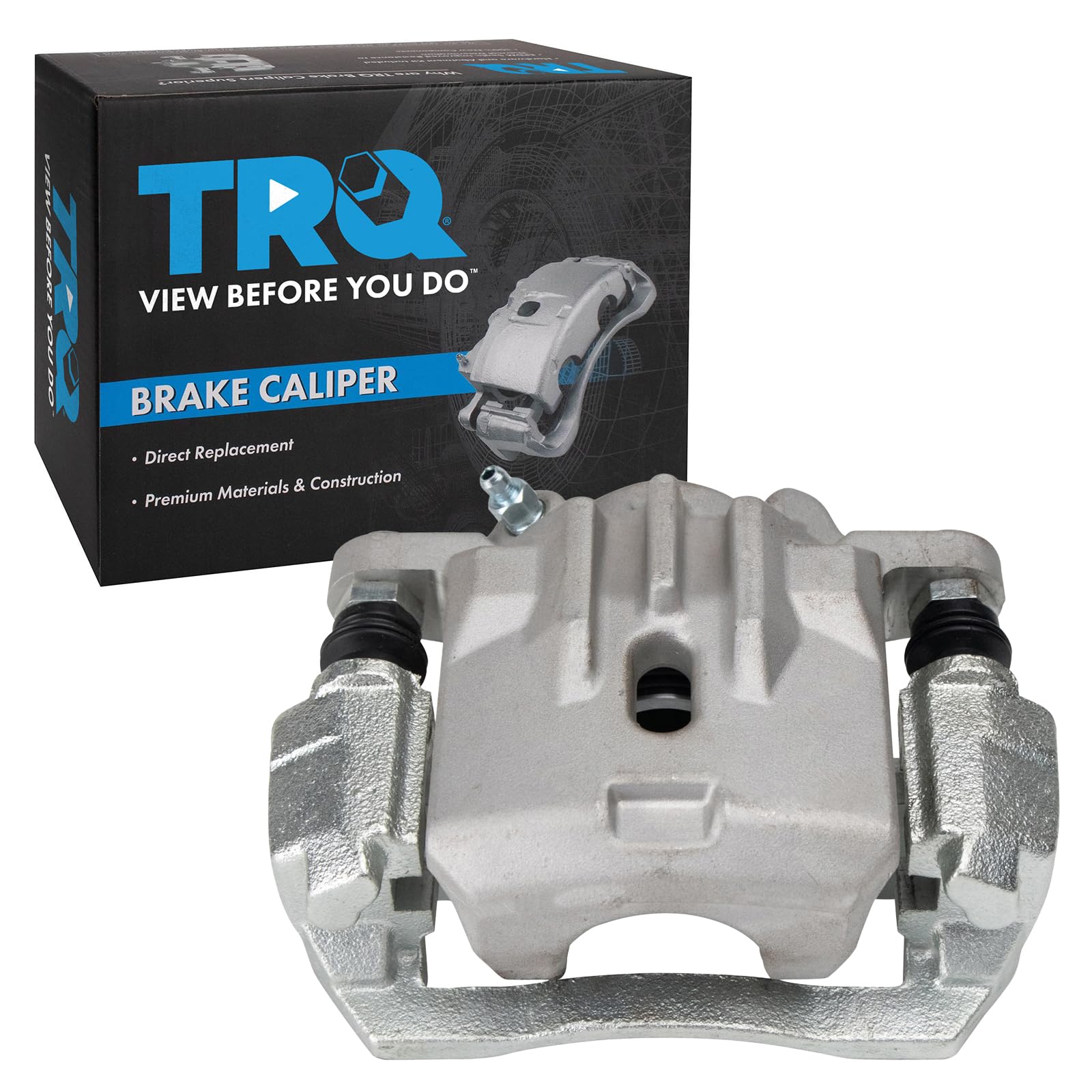 TRQ Rear Left Brake Caliper w/Bracket Drivers Side