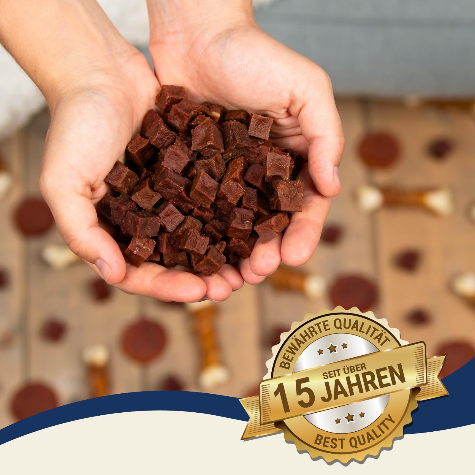Lyra Pet® 5 kg Rindfleischwürfel getrocknet - Kausnack für Hunde