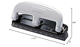 Bostitch Office EZ Squeeze 3-Hole Punch, 20 Sheet Capacity, Reduced Effort, No Jam Technology, Silver – view 7
